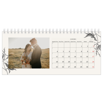 Calendário de Fotografias de Mesa — Tinta e hera