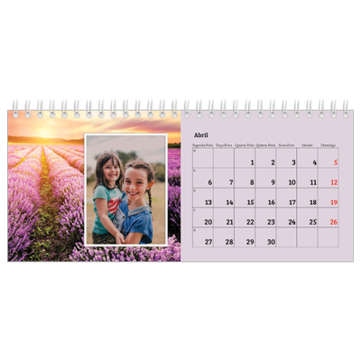 Calendários de mesa — Quatro estações [Abril]