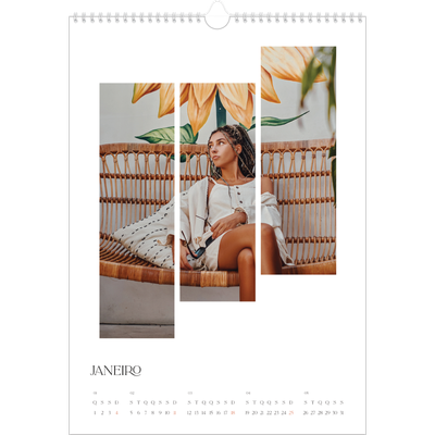 Calendário A3 — Mosaicos de viagem [Janeiro]