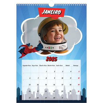Calendário fotográfico A3 — Banda desenhada