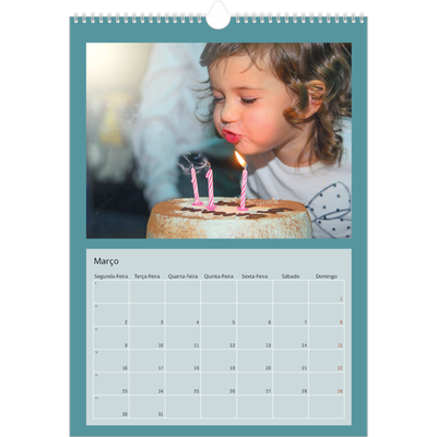 Calendário A3 — Colorir o meu mundo [Março]