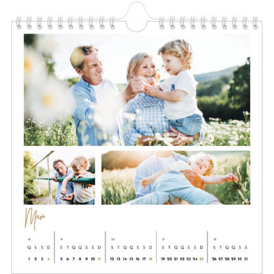 Calendário quadrado — Texto para rabiscar [capa]