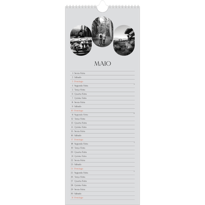 Calendário fino  — A estrada aberta [capa]
