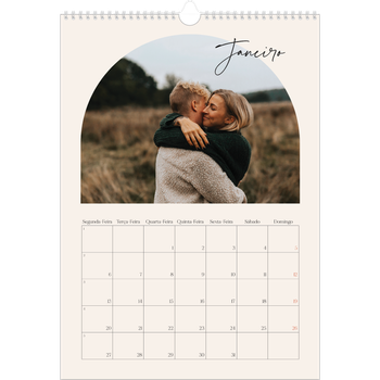 Calendário fotográfico A3 — Arco das recordações