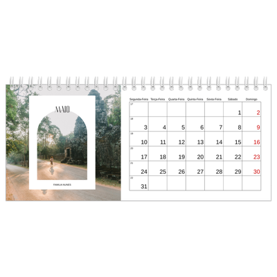 Calendários de mesa — O arco aberto [Maio]