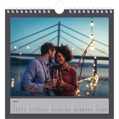 Calendário quadrado — Colorir o meu mundo [Abril]