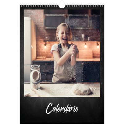 Calendário A3 — Estilo de quadro-negro [capa]
