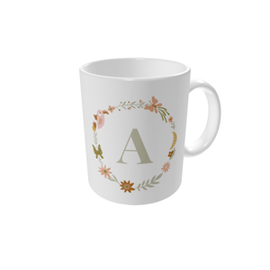 Canecas personalizadas — Letra botânica