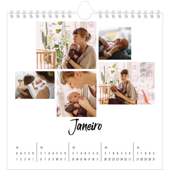 Calendário fotográfico quadrado — Isto sou eu