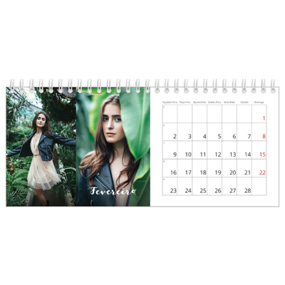 Calendários de mesa — Script simples [Fevereiro]