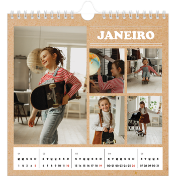 Calendário fotográfico quadrado — O editorial deste ano