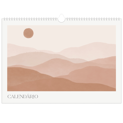 Calendário A3 Horizontal — Citações de bem-estar [capa]