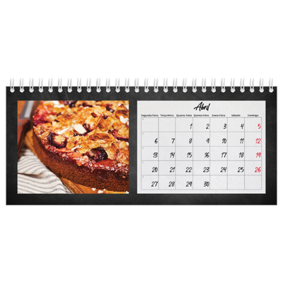 Calendários de mesa — Estilo de quadro-negro [Abril]