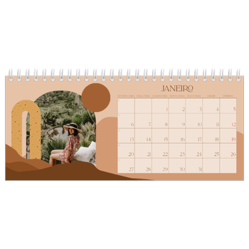 Calendário de Fotografias de Mesa — Montanhas neutras