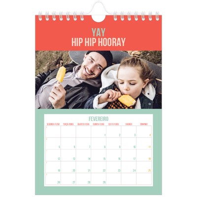 Calendário A5 — Brilhante e bonito [Fevereiro]