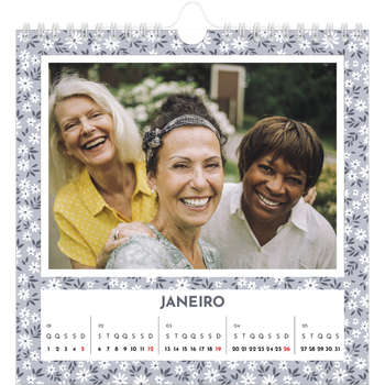 Calendário fotográfico quadrado — Florescer