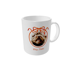 Canecas personalizadas — Bola de Natal e laço