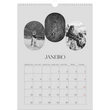 Calendário fotográfico A3 — A estrada aberta