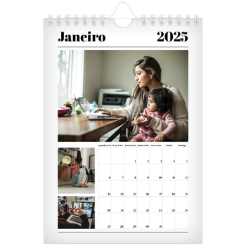 Calendário A5 — A sair da prensa