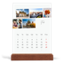 Calendário de mesa com suporte em madeira - vertical  — Férias na cidade [Fevereiro]