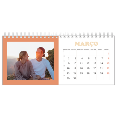 Calendários de mesa — Molduras retro [Março]