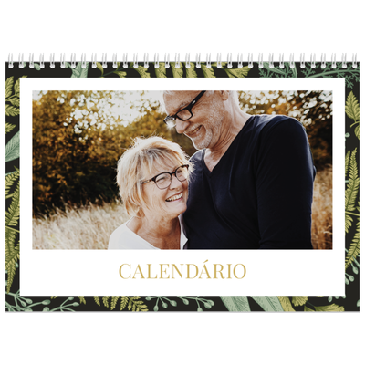 Calendário A4 duplo — Papéis de parede florais [capa]