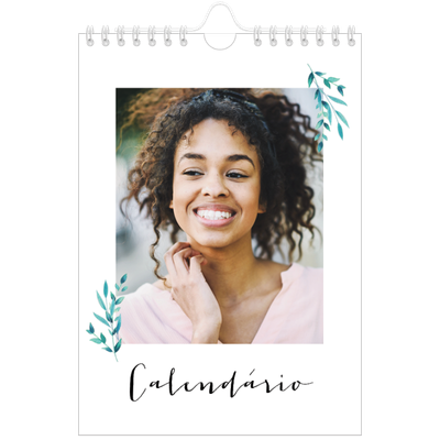 Calendário A5 — Ilustrações de flores [capa]