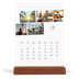 Calendário de mesa com suporte em madeira - vertical  — Férias na cidade [Abril]
