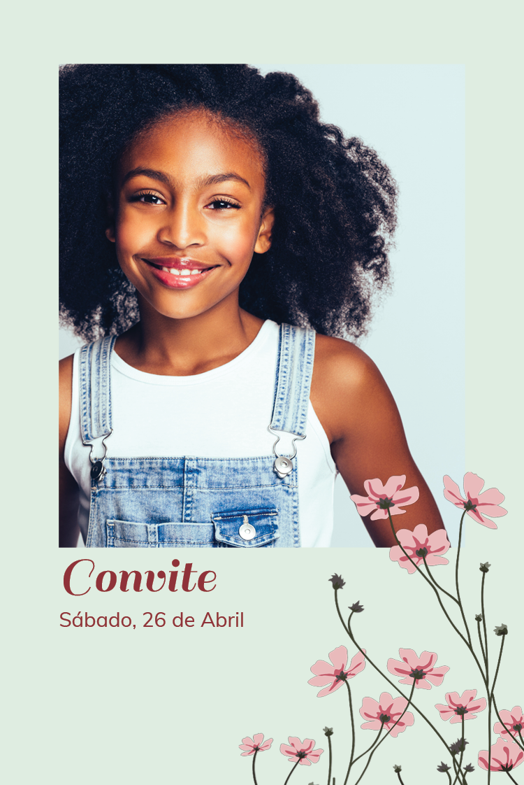 Convites — Borboletas e flores