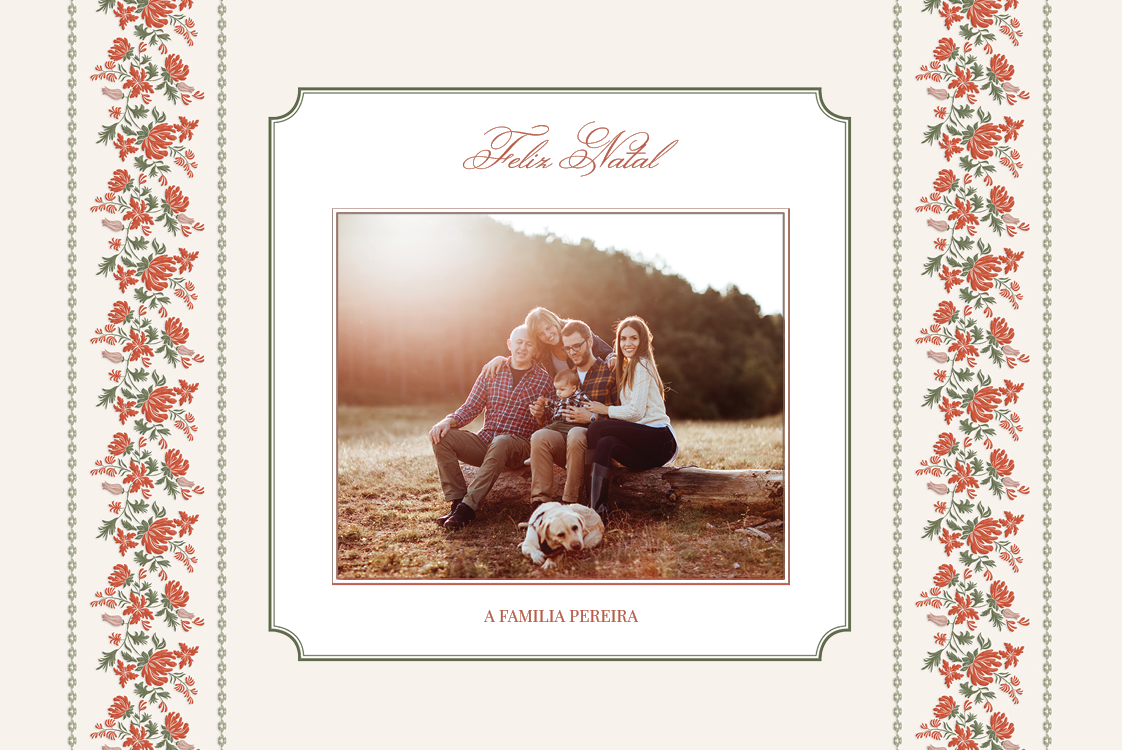 Cartões — Guirlanda carmesim