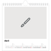 Calendário quadrado — Desenhe o seu próprio produto [Abril]