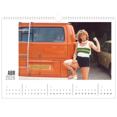 Calendário A3 Horizontal — Texto abreviado [Abril]