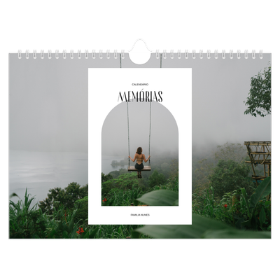 Calendário A4 horizontal — O arco aberto [capa]