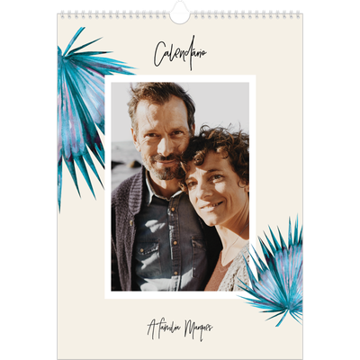 Calendário A3 — Flores pintadas [capa]