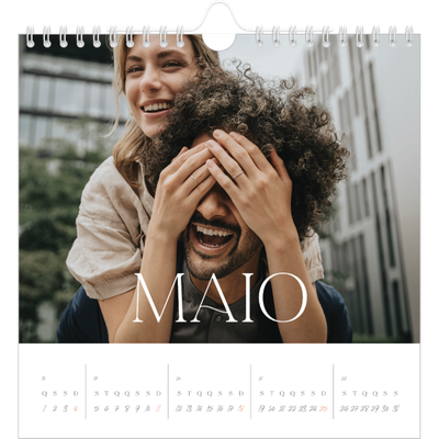 Calendário quadrado — Maior que a vida [capa]