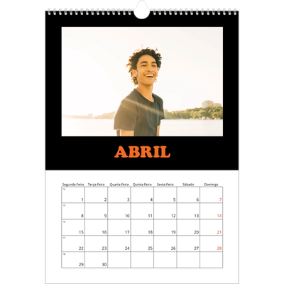 Calendário A3 — Tipo divertido [Abril]