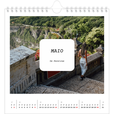 Calendário quadrado — A história completa [Maio]