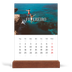 Calendário de mesa com suporte em madeira - vertical  — Escapadinha infinita [Fevereiro]