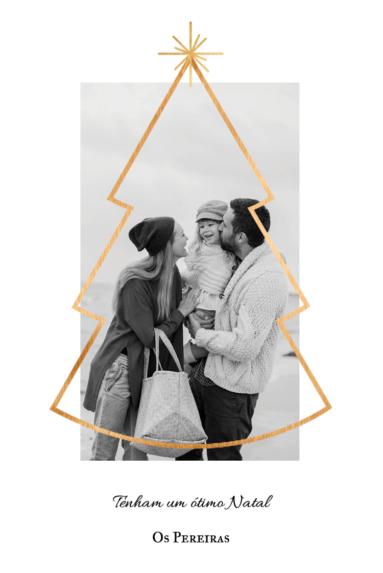 Cartões — Árvore dourada