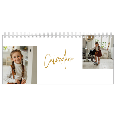 Calendários de mesa — Marcador dourado [capa]
