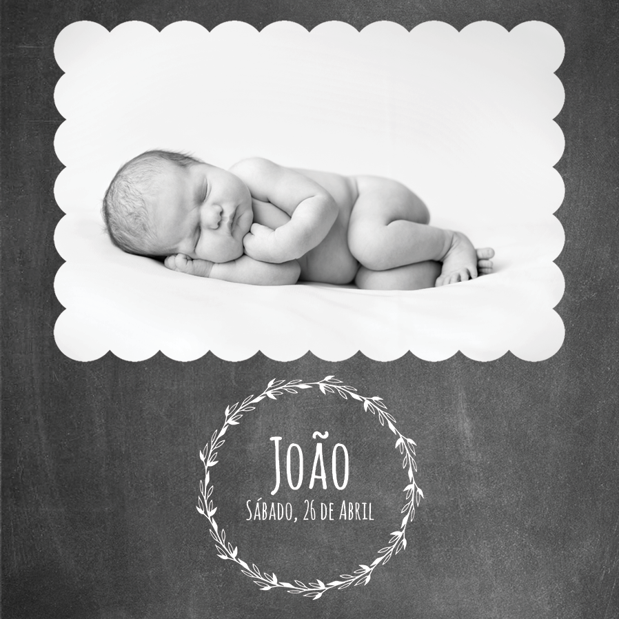 Convites — Anúncio em quadro de giz