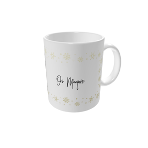 Canecas personalizadas — Borda de floco de neve