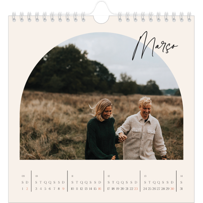 Calendário quadrado — Arco das recordações [Março]