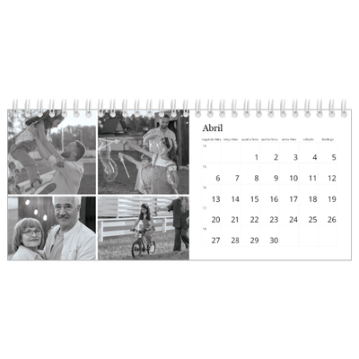 Calendários de mesa — Foco [Abril]