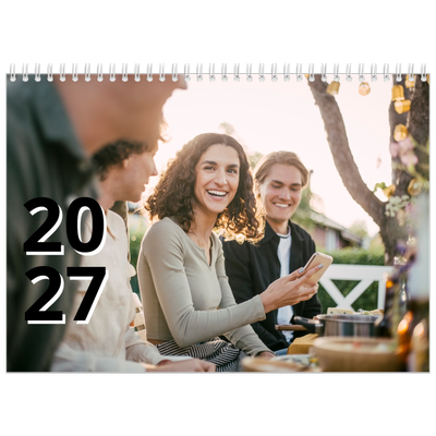 Calendário A4 duplo — Estilo de carta [capa]
