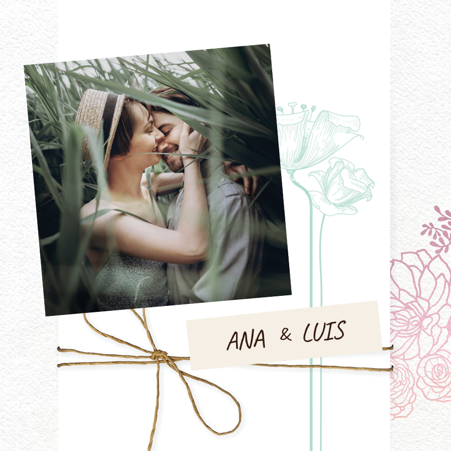 Convites — Embrulho floral