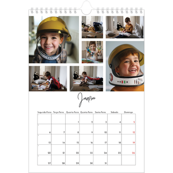 Calendário fotográfico A4 — Arranjos fotográficos