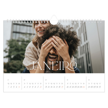 Calendário de Fotografias A4 Paisagem — Maior que a vida