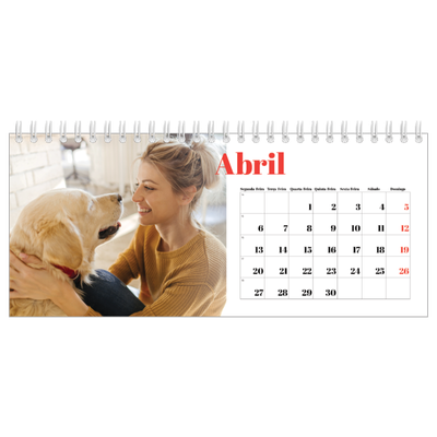 Calendários de mesa — Um ano audacioso [Abril]