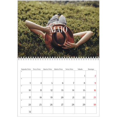 Calendário A4 duplo — Escapadinha infinita [Maio]
